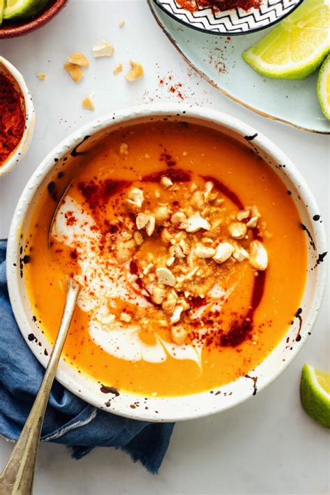 Instant Pot Butternut Squash Soup Thai Inspired Minimalist Baker