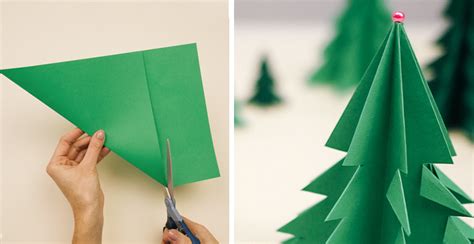 How To Make 3d Paper Christmas Tree Diy And Crafts Handimania