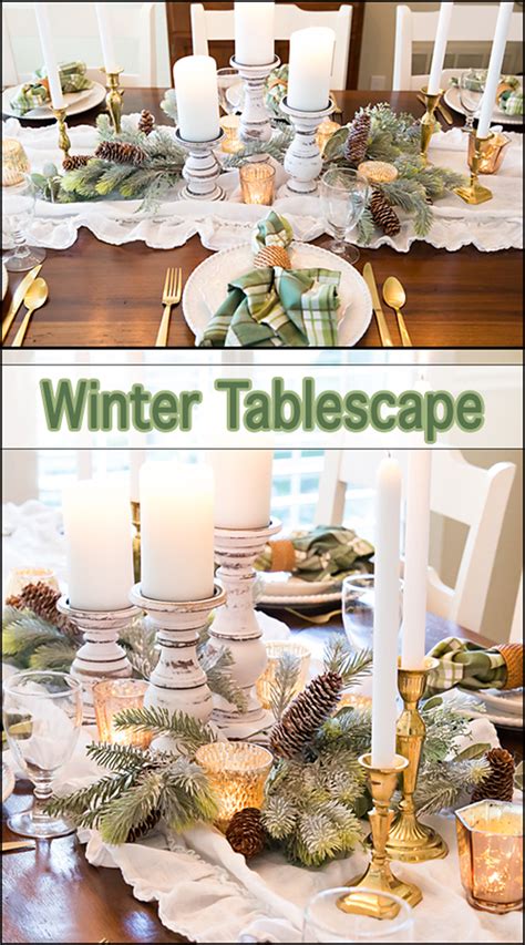 Winter Tablescape Winter Tablescapes Tablescapes After Christmas Decor