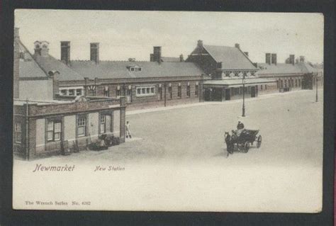 New Railway Station Newmarket 1905 Postcard Suffolk Wrench Series