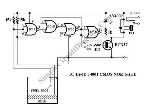 The ultrasonic sensor attached to a liquid tank continuously. Fill/Empty Water Level Controller | Simple Circuit Diagram