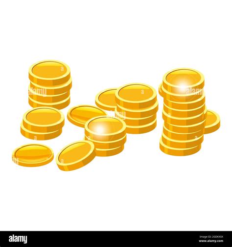 Pile Of Us Coins Stock Vector Images Alamy