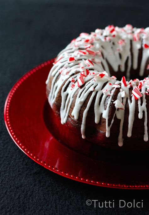 We love our little bunting bundt cake! Chocolate-Peppermint Bundt Cake - a trEATs affair