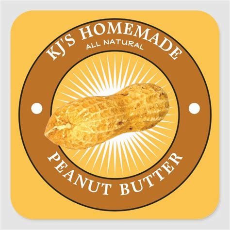 Vintage Homemade Peanut Butter Label Template Zazzle Homemade Peanut Butter Label Templates