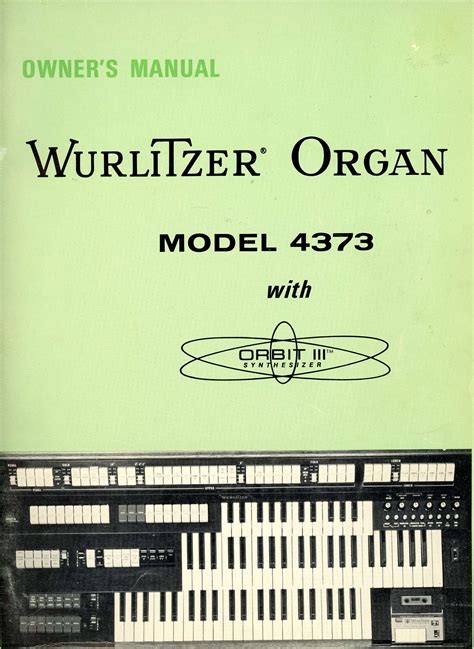 Wurlitzer Organ Models 40304 Celebritymserl