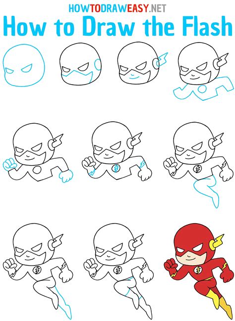 How To Draw The Flash Draw For Kids