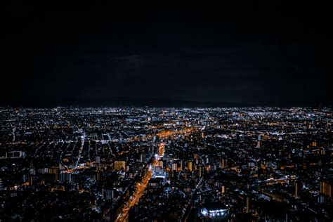 Birds Eye View Of City During Evening · Free Stock Photo