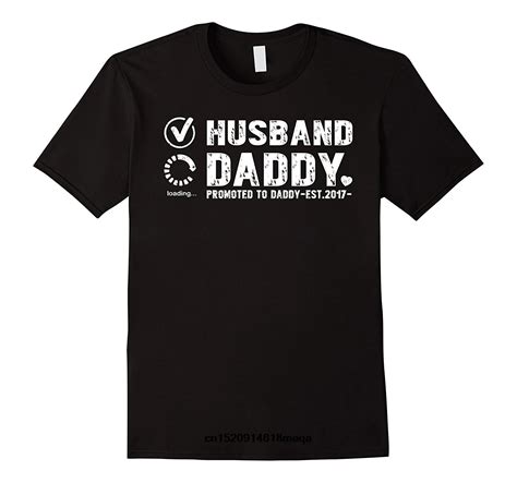 gildan funny t shirts mens husband t shirt promoted to daddy 2018 t father s day t shirts
