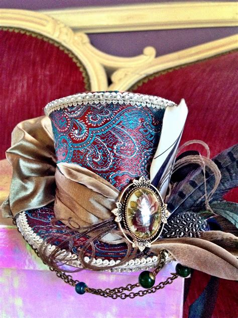 Twobackflats Steampunk Mad Hatter Mini Top Hat