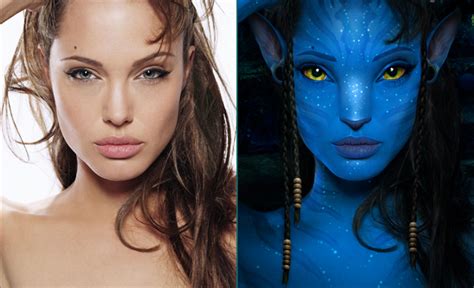 Angelina Jolie As A Navi From Avatar Movie Photo Editing