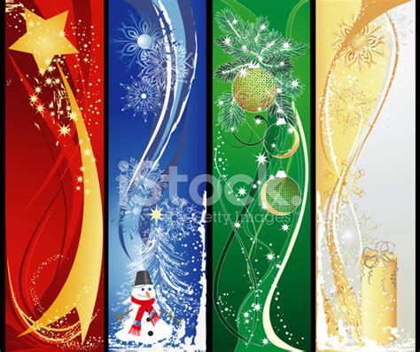 Add to order image no. Four Christmas Vertical Banners Stock Vector - FreeImages.com