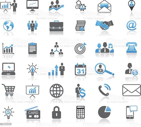 Universal Business Concept Icon Set Stock Illustration Download Image