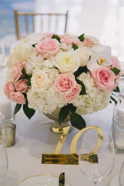 Pink And White Centerpiece Photography By