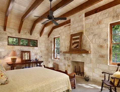 19 Elegant Stone Wall Bedroom Design Ideas Rustic Bedroom Design