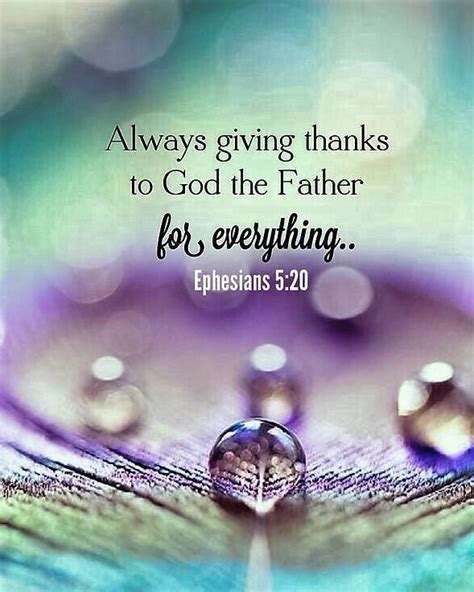 The Living — Ephesians 520 Niv Always Giving Thanks To God
