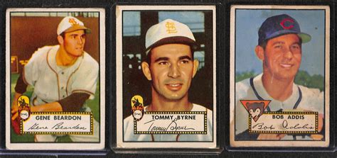 Lot Detail Lot Of 13 1952 Topps Baseball Cards W Harry Simpson