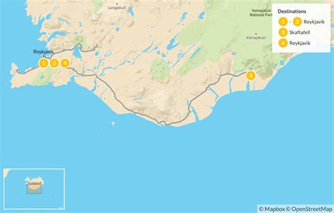 Iceland South Coast Attractions Map