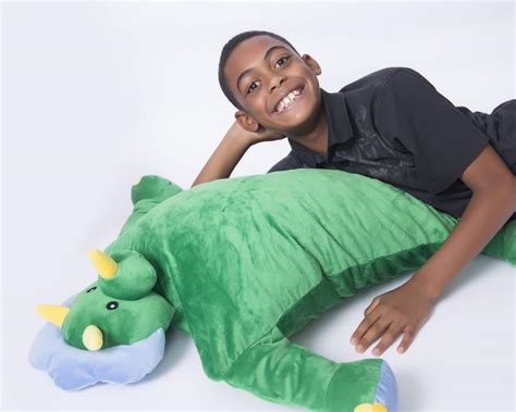 Green Dinosaur Pillow Cover Only Fill Station® Pillow Kiosk