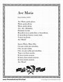 Ave Maria Lyrics Printable – Tim's Printables