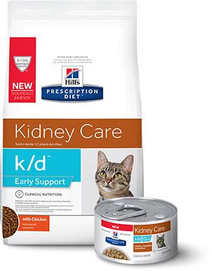 Below is a list of cat food brands recommended for kidney disease. HILL'S PRESCRIPTION DIET k/d Early Support Chicken Dry Cat ...