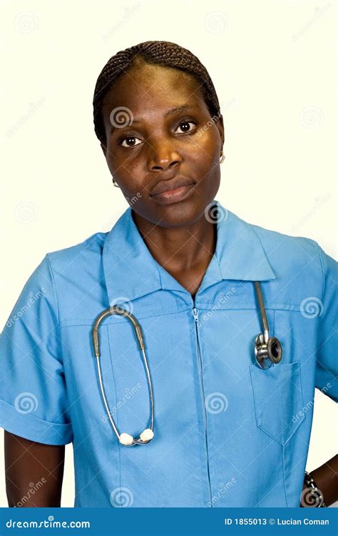 African American Nurse Stock Image Image Of Lady Minority 1855013