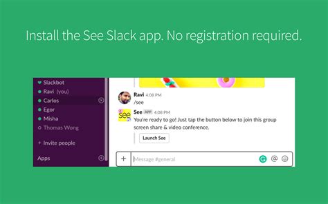 See Screen Share And Video Chat Slack App Directory