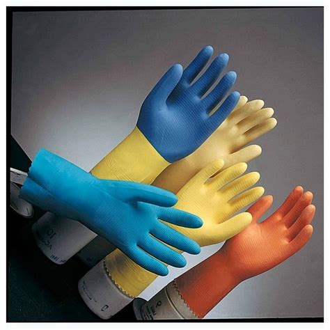 Xl Yellow Mil Flock Lined Latex Gloves Dozen