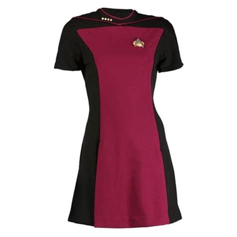 Star Trek Tng Womans Skant Command Red Uniform Dress Anovos Star
