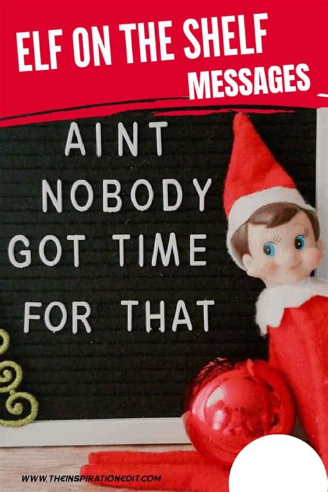 Fun And Simple Elf On The Shelf Messages · The Inspiration Edit