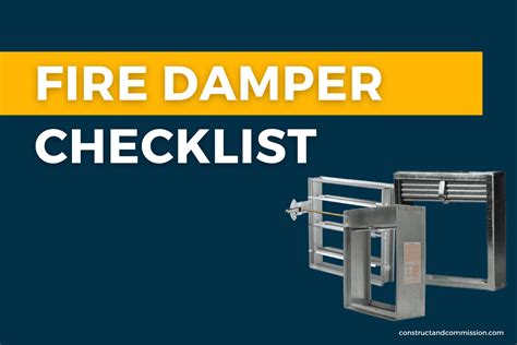 Nfpa Fire Damper Inspection Form