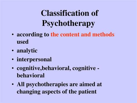 Ppt Psychotherapy Powerpoint Presentation Free Download Id166348