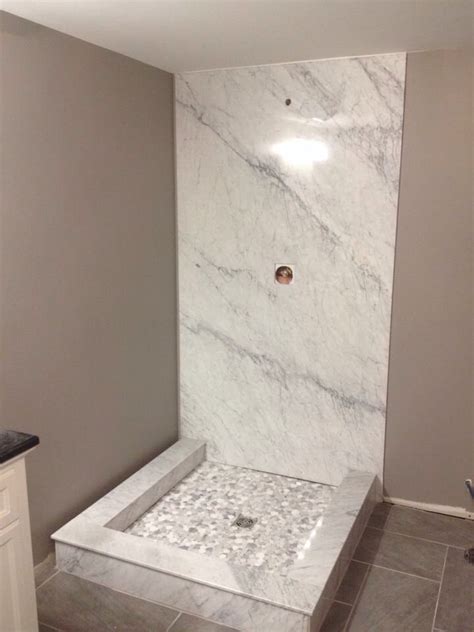 White Carrara Marble Shower Wall 4x8 Panel Under 100lbs Marble