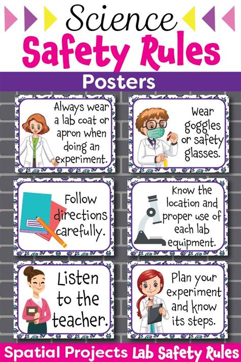 Science Safety Rules Posters Science Safety Science Safety Rules