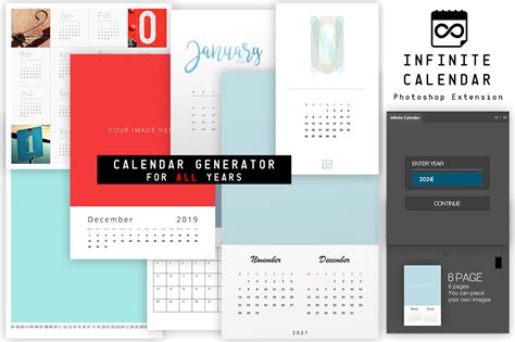 Infinite Calendar Calendar Generator For All Years By Designrocket