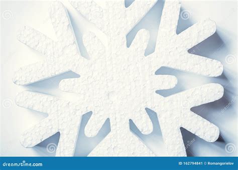 Artificial Snowflake Stock Image Image Of Decoration 162794841