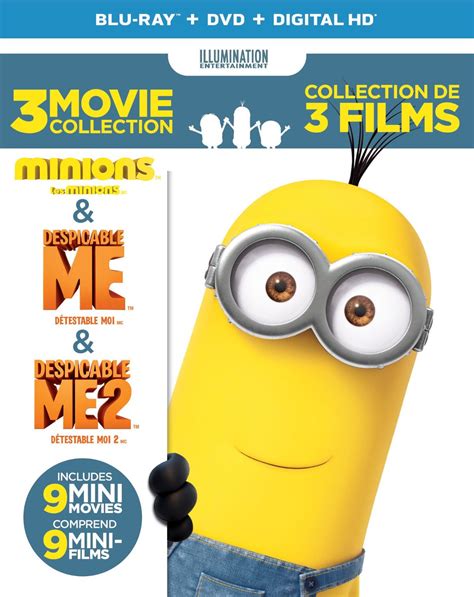 Despicable Me 3 Movie Collection Blu Raydvd Combo Edition