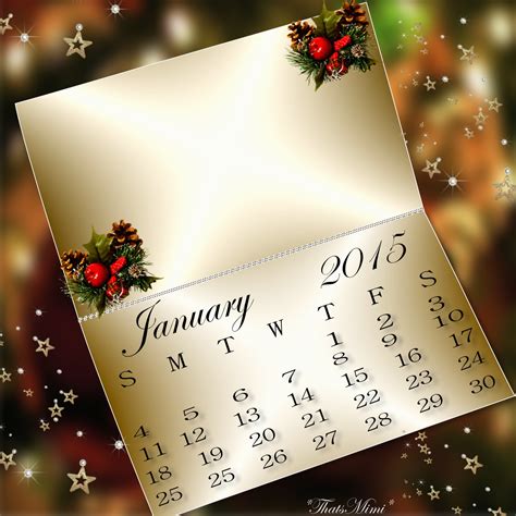 Thatsmimi S Calendar Frames 2014 December ~ ~ January 2015 ~ ~ Thank You For Choosing My
