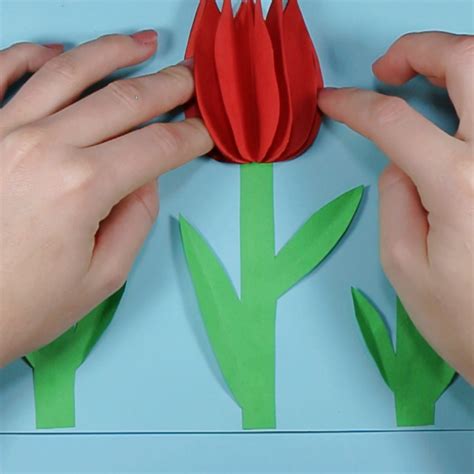 Printable Tulips Flower Craft For Kids