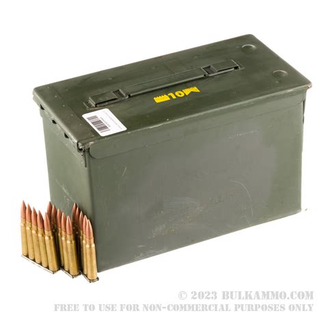 555 Rounds Of Bulk 8mm Mauser Ammo In Ammo Can By Yugoslavian Military