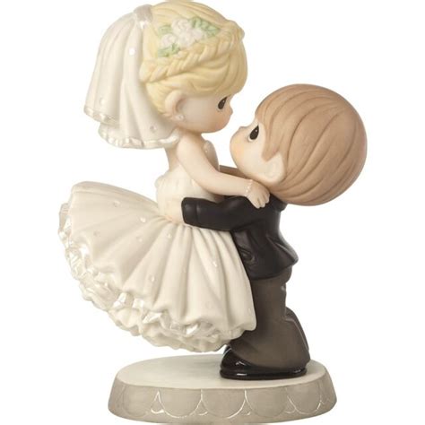 New Precious Moments Porcelain Figurine Wedding Couple Cake Topper