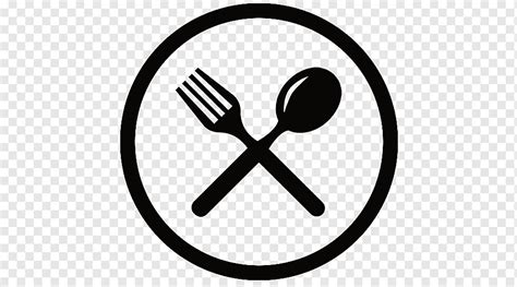 Logo Sendok Dan Garpu Ikon Makan Komputer Sendok Garpu