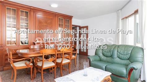 Apartamento En Segunda Linea De Playa En El Centro De Altea Ref 1770