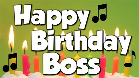 A good boss understands humor. Happy Birthday Boss! A Happy Birthday Song! - YouTube