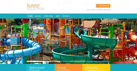 Demo Preview For Free Amusement Park Wordpress Theme For Entertainment