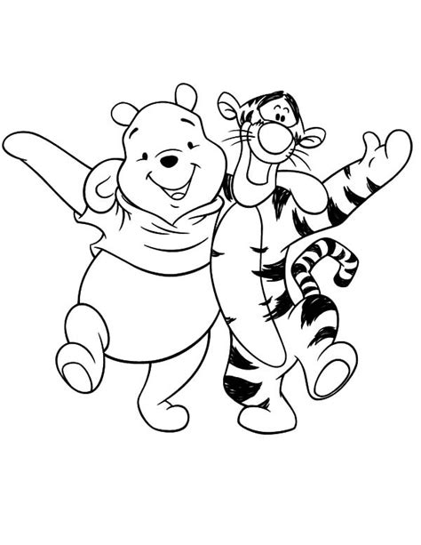 Tigger And Pooh Coloring Pages At Getcolorings Free Printable