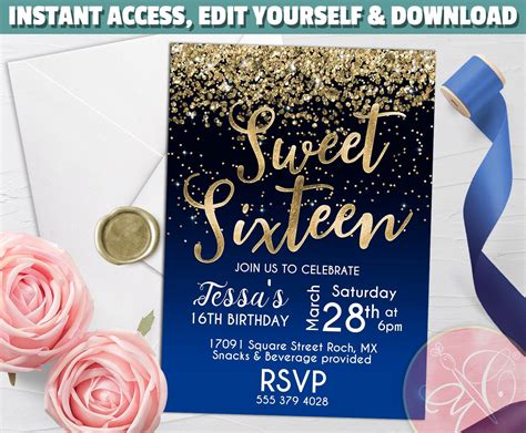 Sweet Sixteen Invitations