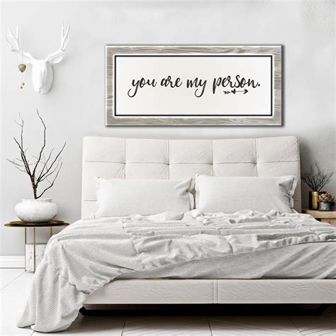 Bedroom Wall Art You Are My Person Wood Frame Ready To Hang