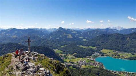 Salzkammergut Mehrtageswanderweg Frauenkopf Mit Blick Auf Fuschlsee