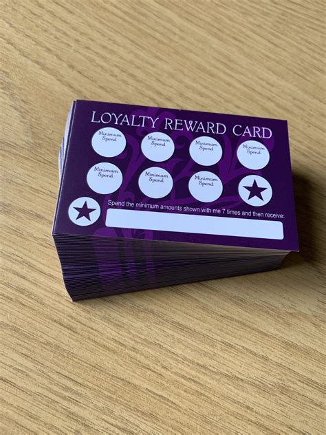 Loyalty Cards 50 Cards 350 ‘heart Stickers Presenter Supplies