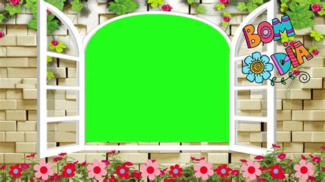 Background Animado Janelinha Bom Dia Green Screen Youtube